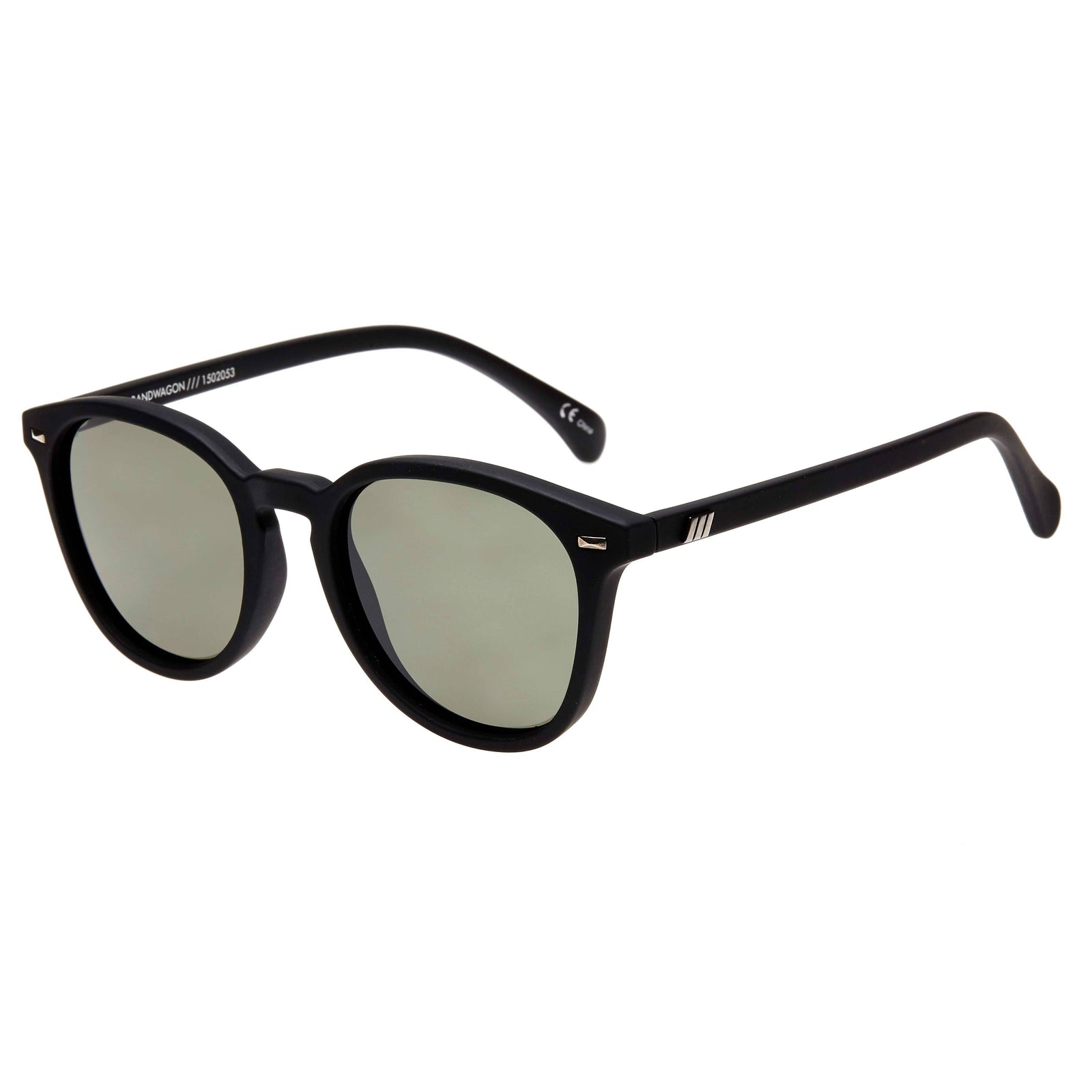 Le Specs Bandwagon | Black Rubber Sunglass