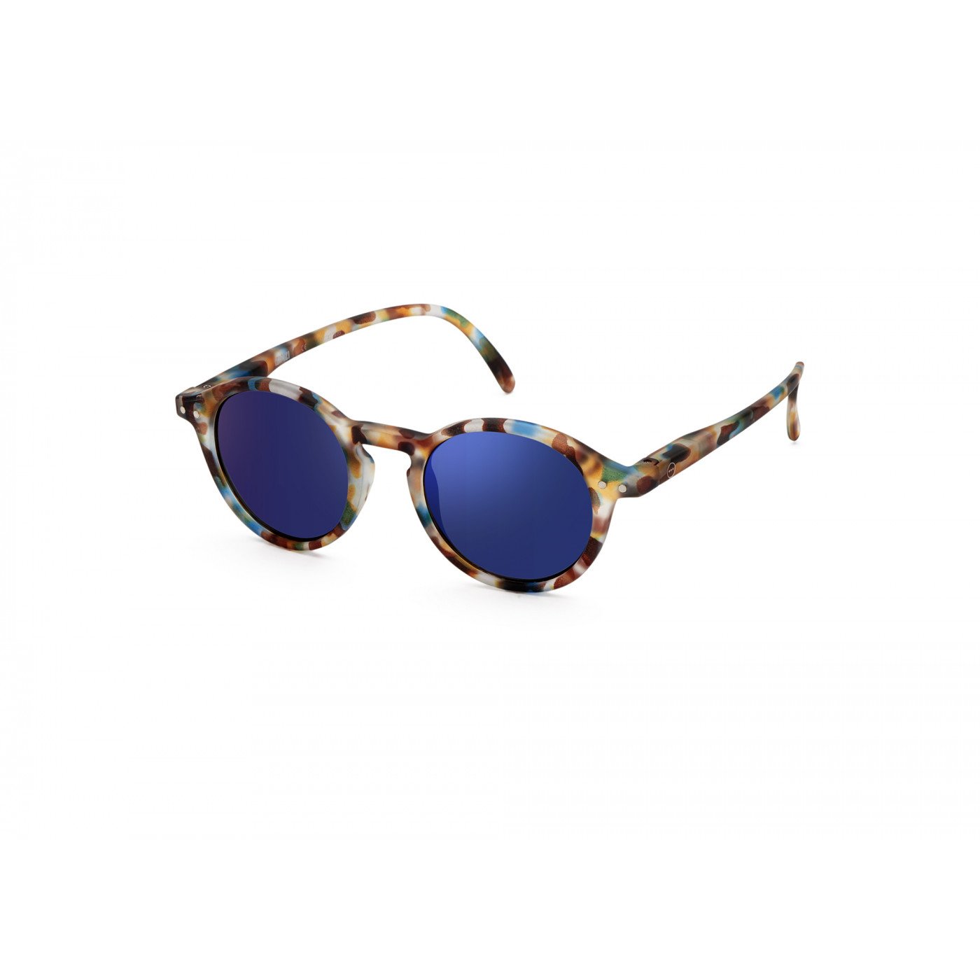 IZIPIZI Junior LetmeSee #D Blue Tortoise Soft Blue Mirror Lenses +0,00 [Mirrored lenses] Sunglass