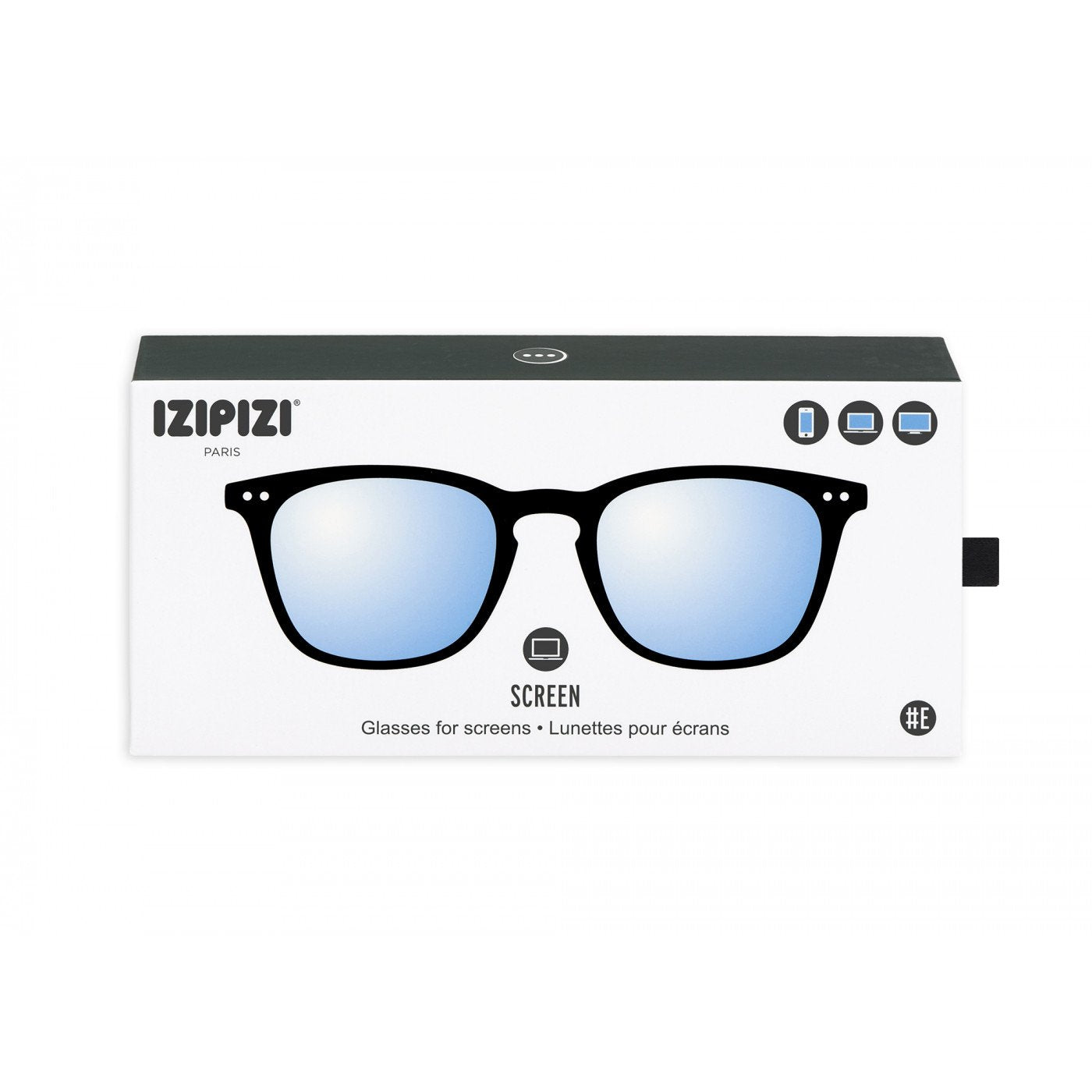 IZIPIZI #E Black Soft +0,00 Screen Glasses