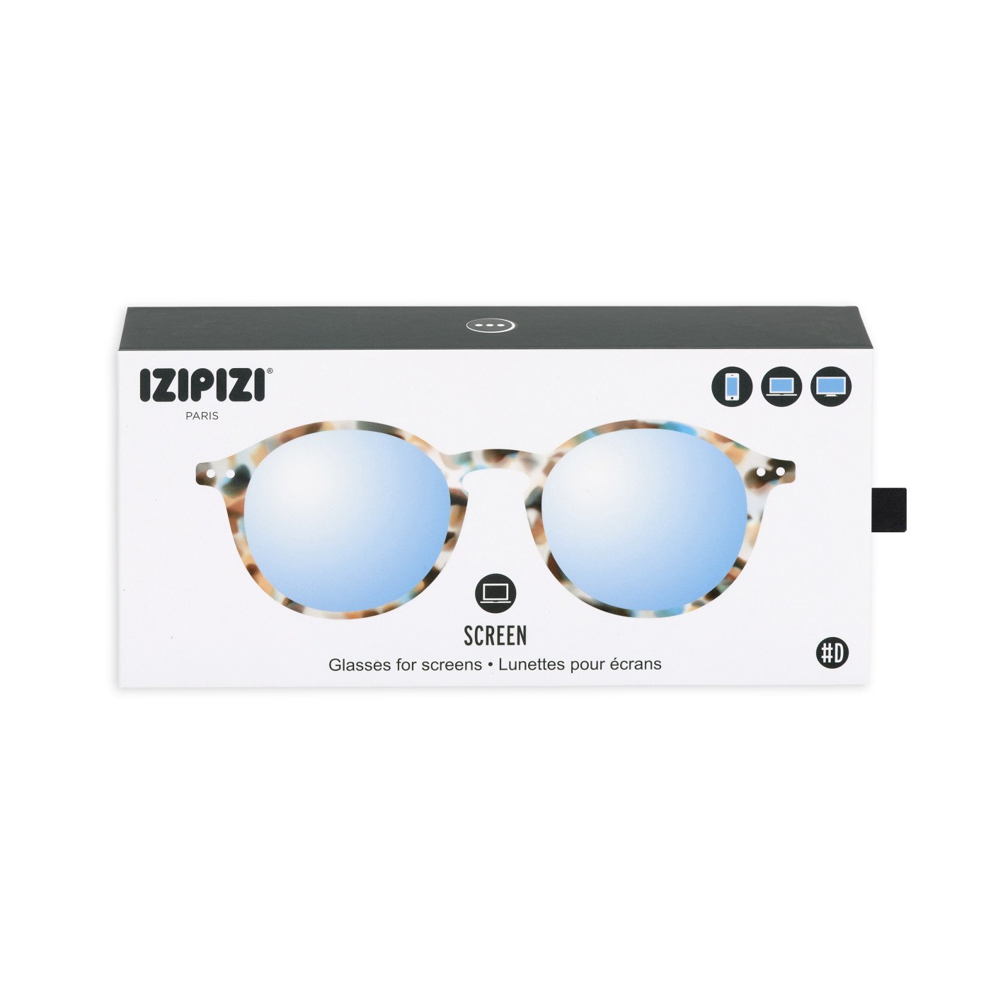 IZIPIZI #D Blue Tortoise Soft Screen Glasses