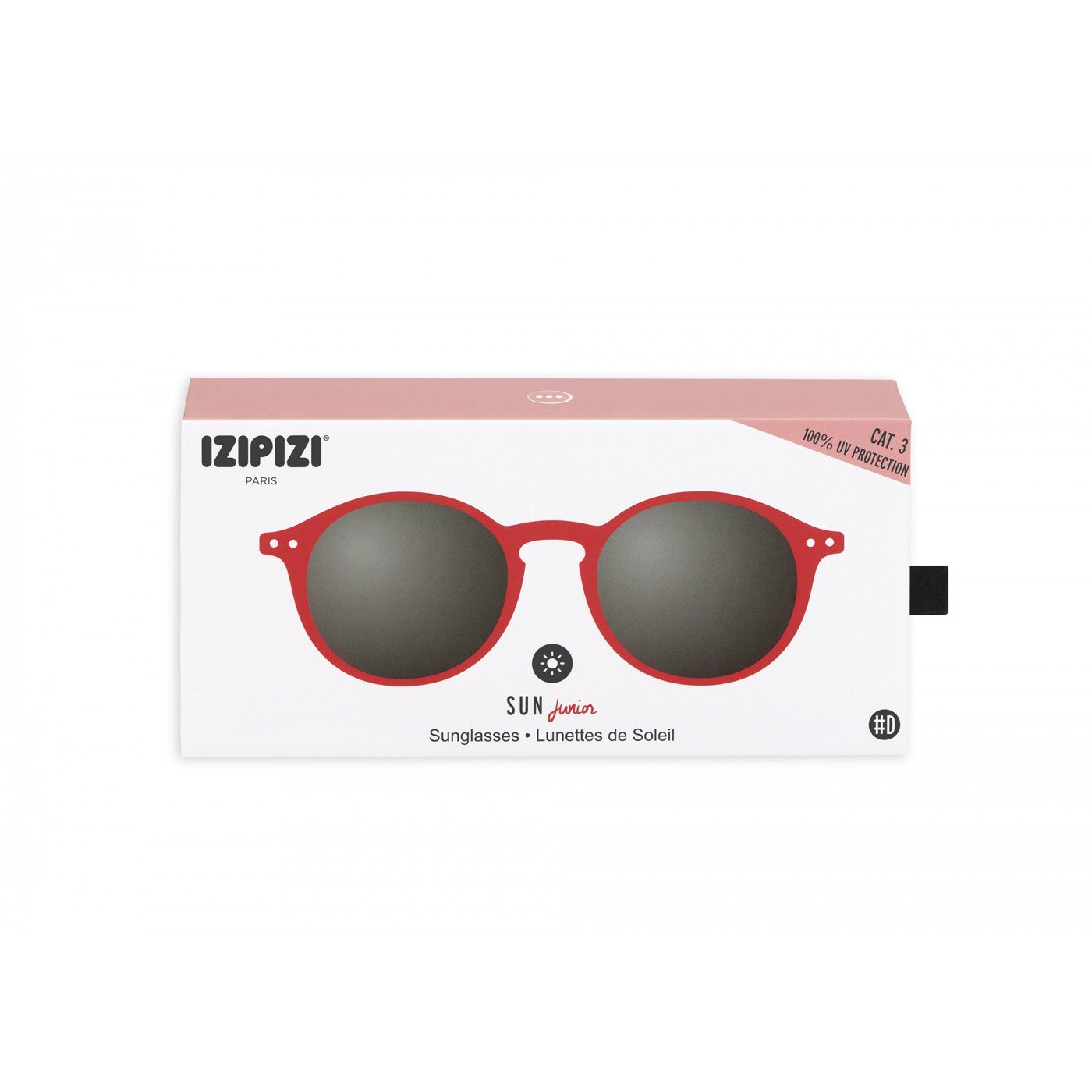 IZIPIZI Junior LetmeSee #D Red Crystal Soft Grey Lenses +0,00 Sunglass