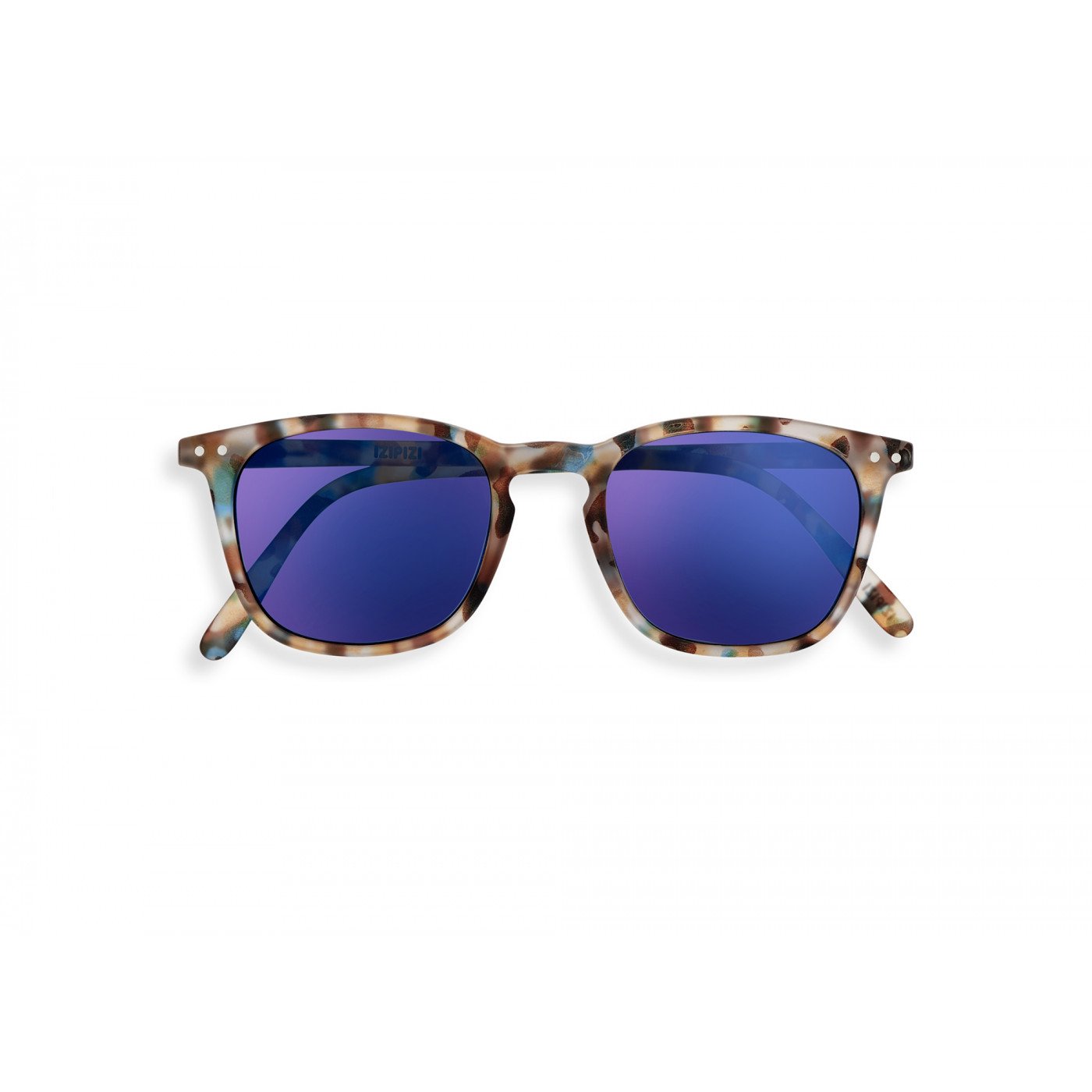 IZIPIZI LetmeSee #E Blue Tortoise Soft Blue Mirror Lenses +0,00 [Mirrored lenses] Sunglass