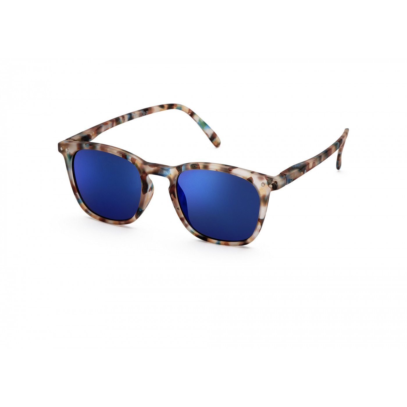 IZIPIZI LetmeSee #E Blue Tortoise Soft Blue Mirror Lenses +0,00 [Mirrored lenses] Sunglass