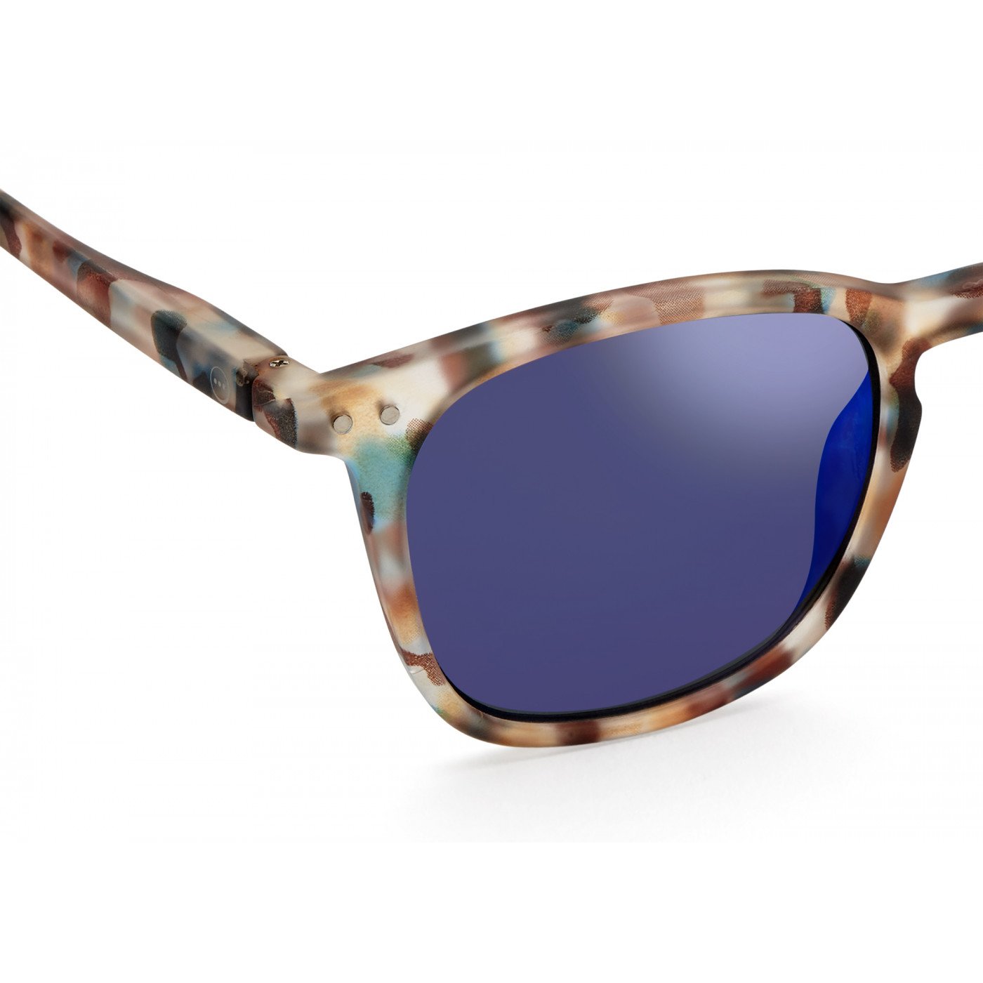 IZIPIZI LetmeSee #E Blue Tortoise Soft Blue Mirror Lenses +0,00 [Mirrored lenses] Sunglass