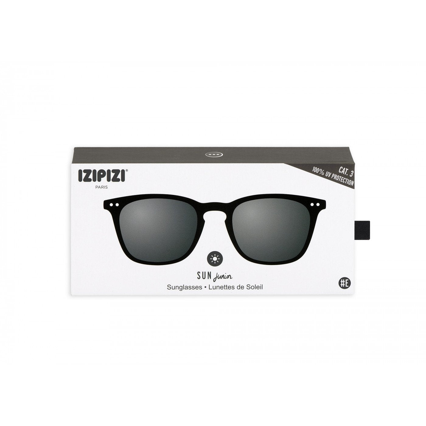 IZIPIZI Junior LetmeSee #E Black Soft Grey Lenses +0,00 Sunglass