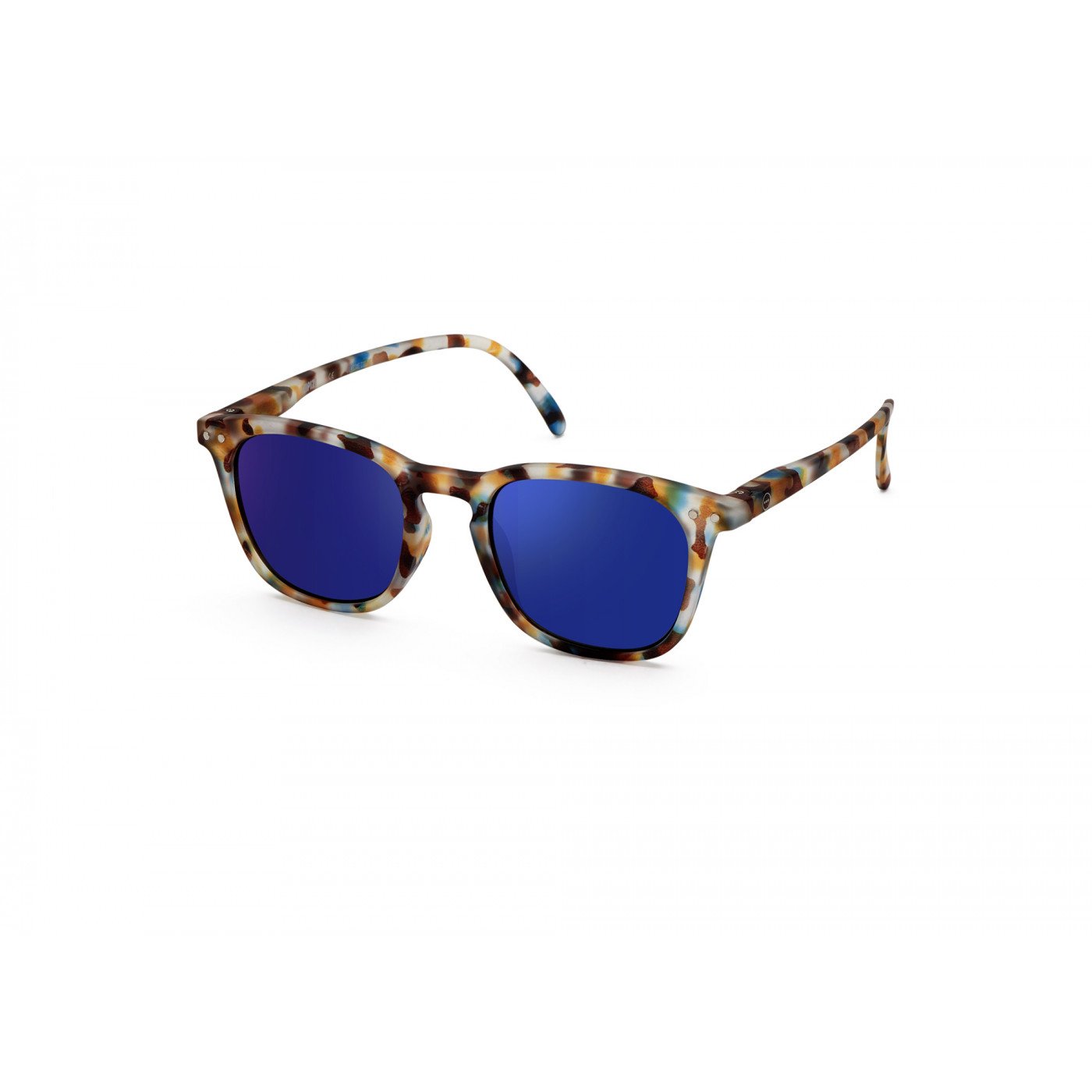 IZIPIZI Junior LetmeSee #E Blue Tortoise Soft Blue Mirror Lenses +0,00 [Mirrored lenses] Sunglass