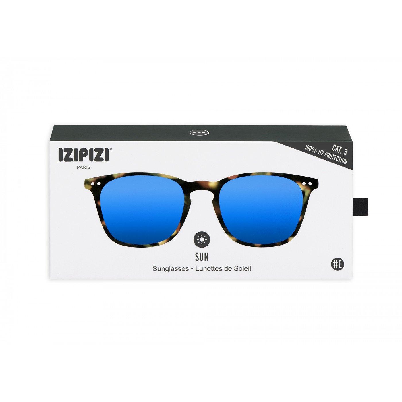 IZIPIZI LetmeSee #E Tortoise Soft Blue Mirror Lenses +0,00 [Mirrored lenses] Sunglass