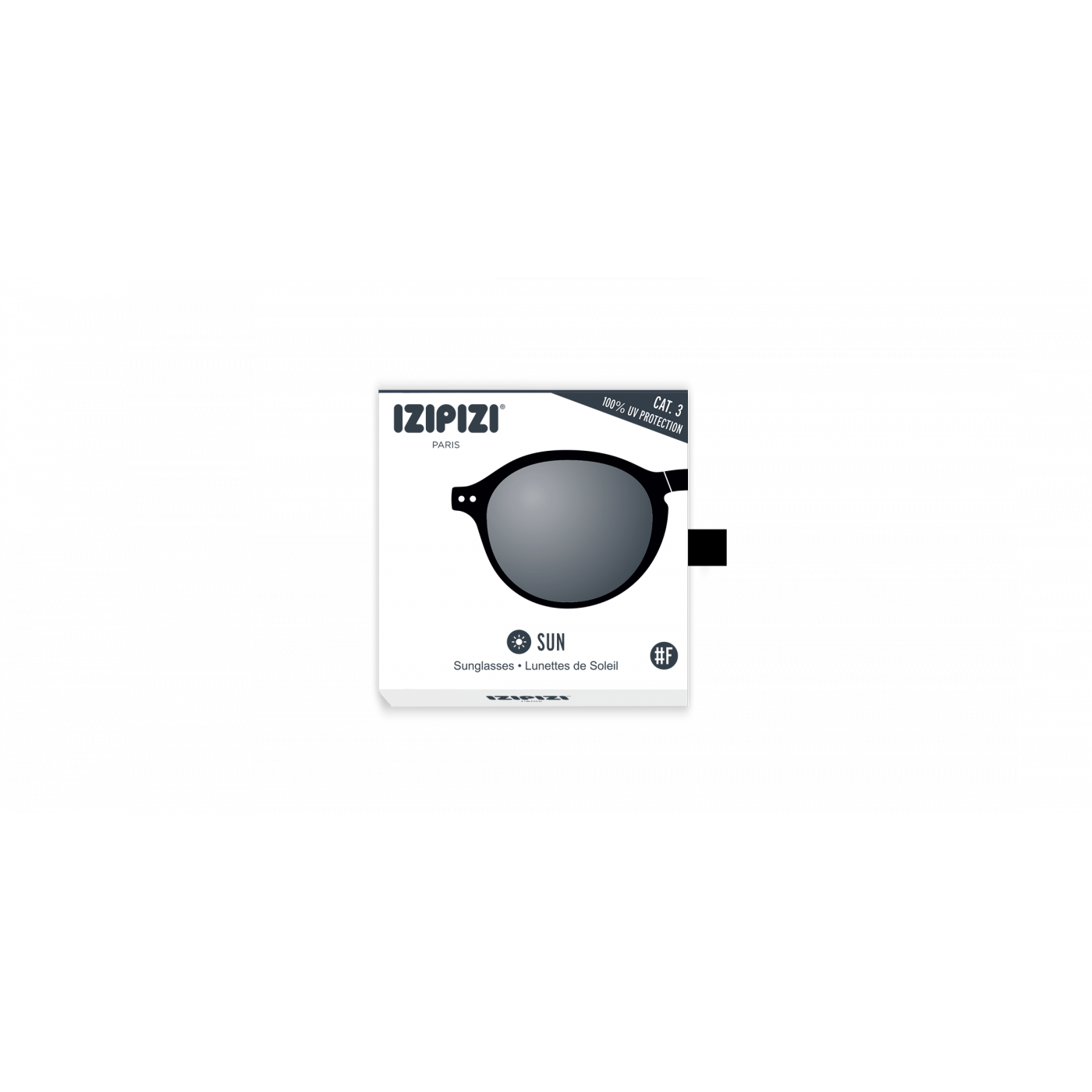 IZIPIZI LetmeSee #F Black Soft Grey Lenses +0.00 Sunglass
