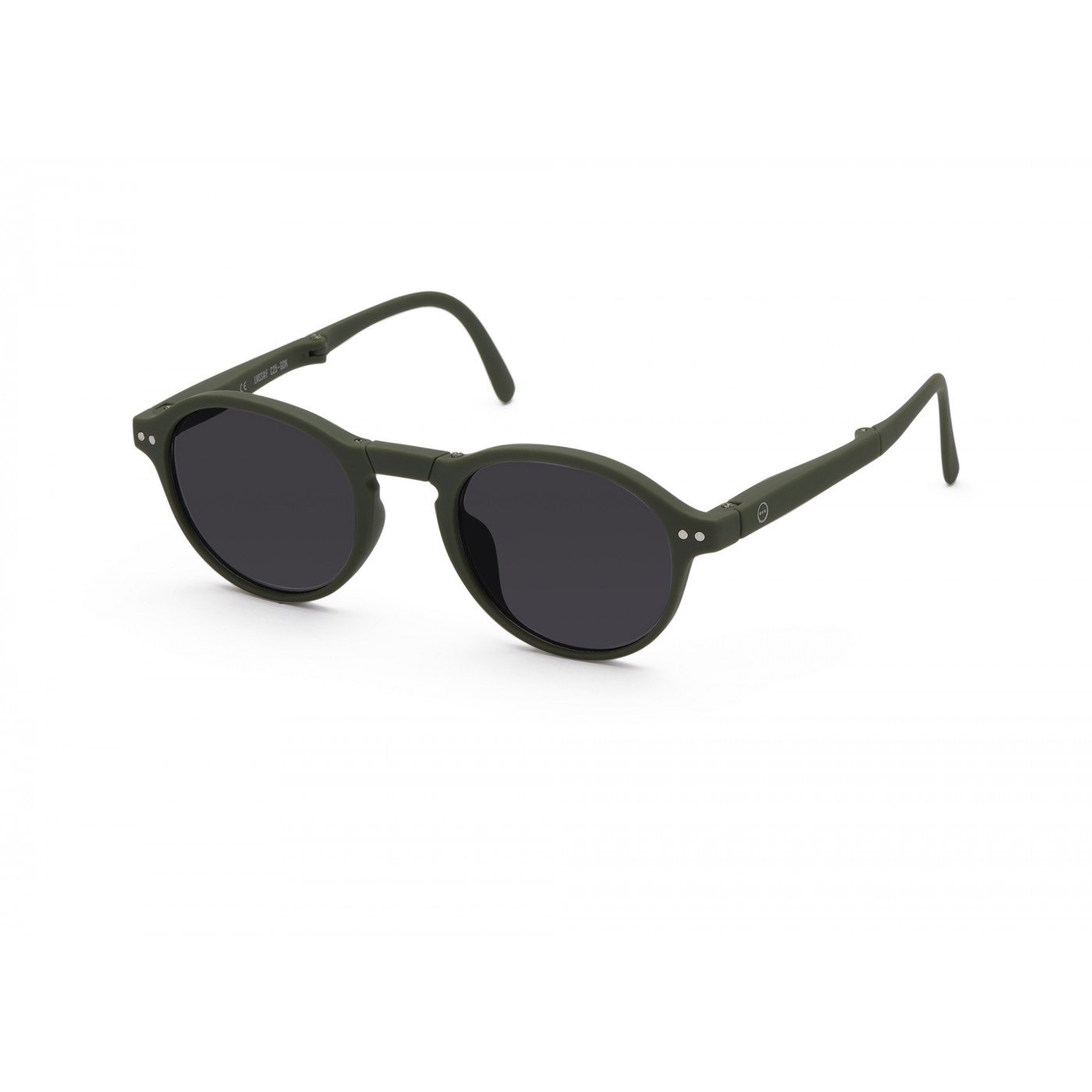 IZIPIZI LetmeSee #F Kaki Green Soft Grey Lenses +0.00 Sunglass