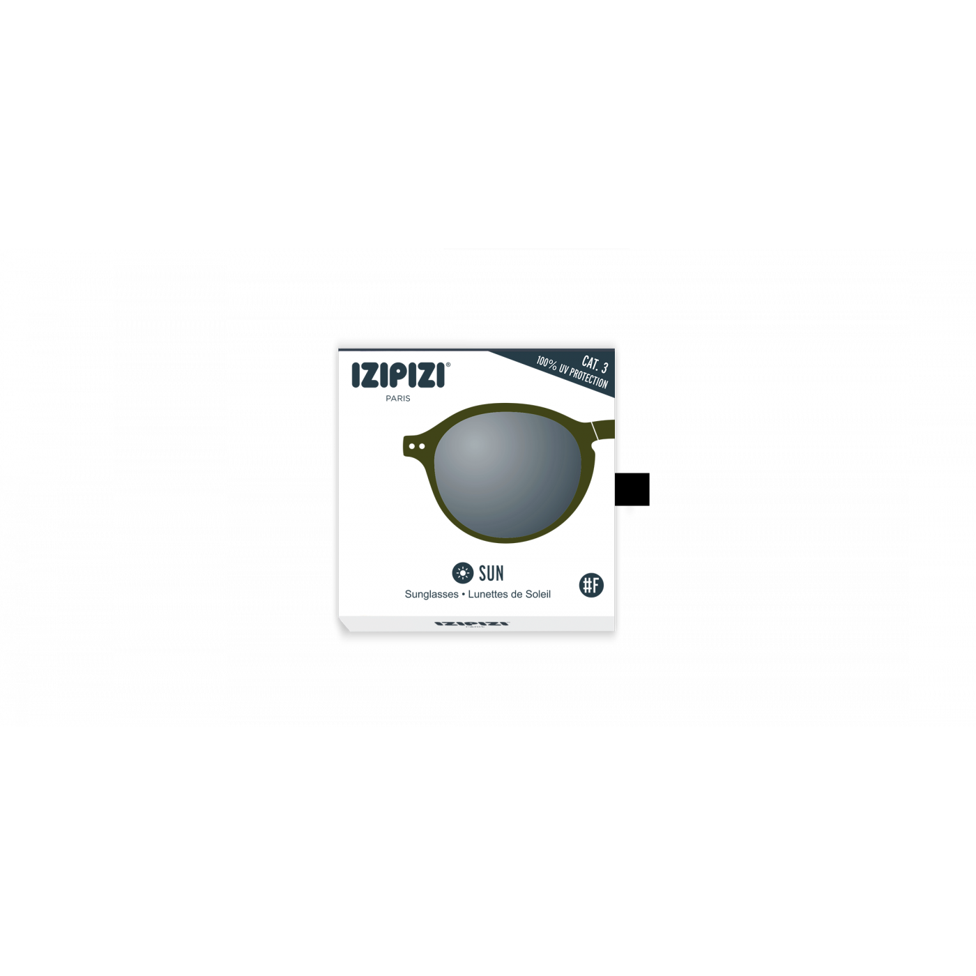 IZIPIZI LetmeSee #F Kaki Green Soft Grey Lenses +0.00 Sunglass