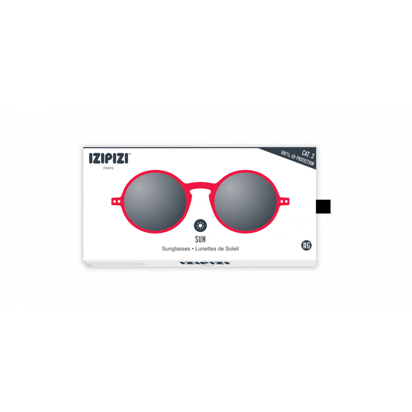 IZIPIZI LetmeSee #G Red Crystal Soft Grey Lenses +0.00 Sunglass